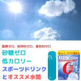 【砂糖ゼロの低カロリー】砂糖x脂質x保存料x着色料がゼロの高コスパスポーツドリンク！オススメの水筒もご紹介